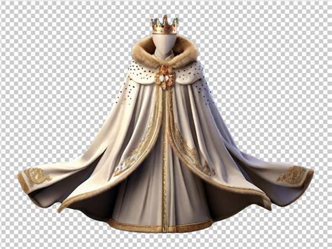 Premium Psd Psd Of A Kings Royal Robe With Cape And Mantle