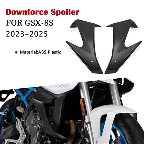For GSX S Motorcycle Frontal Sport Naked Aerodynamic Wing Kit Front Downforce Spoiler