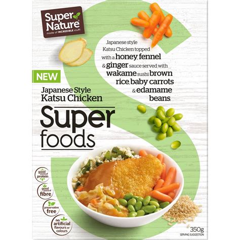 Super Nature Super Foods Japanese Style Katsu Chicken Frozen Meal 350g