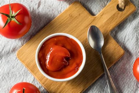 Organic Red Tomato Ketchup Stock Photo Bhofack2 48896279