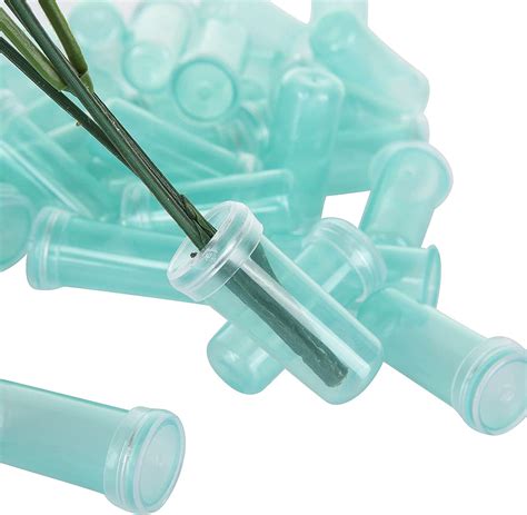 200 Pack Flower Water Tubes 16 Inch Clear Plastic Floral Water Tubes