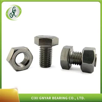 Fastener Carbon Steel DIN933 DIN931 Hex Bolt With Nut And Washer Full