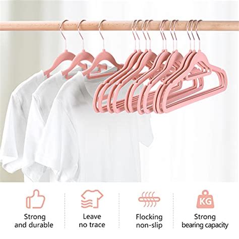 Ieoke Velvet Hangers Pack Non Slip Clothes Hangers Heavy Duty Suit