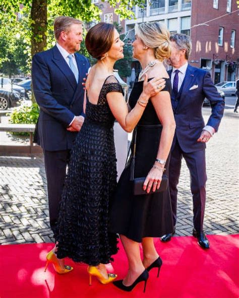 Danish Crown Prince And Crown Princess Attended An Official Dinner At