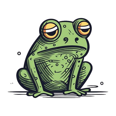 Premium Vector Frog Cartoon Icon Vector Illustration Of A Green Frog