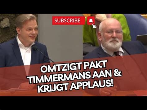 Omtzigt Pakt Timmermans Aan Komt Op Voor Wilders Krijgt Applaus