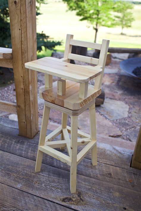 DIY Rustic High Chair