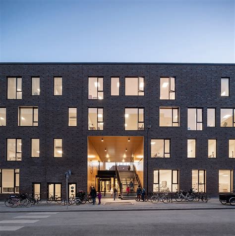 European School Copenhagen Clad With Red Bricks Reflects Its Historical