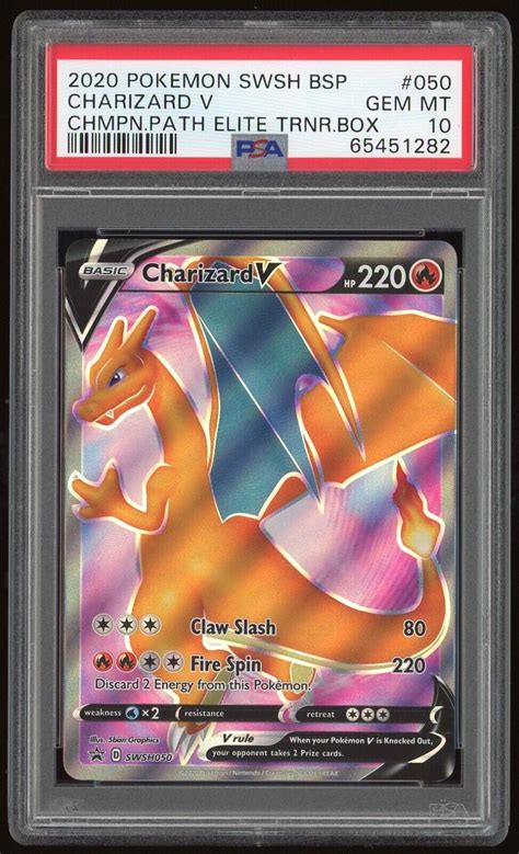 Pokemon Swsh Black Star Promo Swsh Charizard V Champion S Path