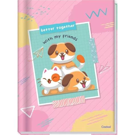 Caderno Brochura Capa Dura Universitário Lala Pets Credeal 48 Folhas