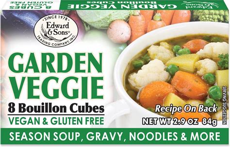 Edward And Son S Low Sodium Vegan Chicken Bouillon Cubes Vegan Broth Cubes Gluten