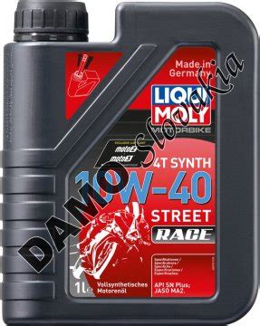 LIQUI MOLY 4T SYNTH 10W-40 STREET RACE - 1l (20753) | Motorové oleje.sk