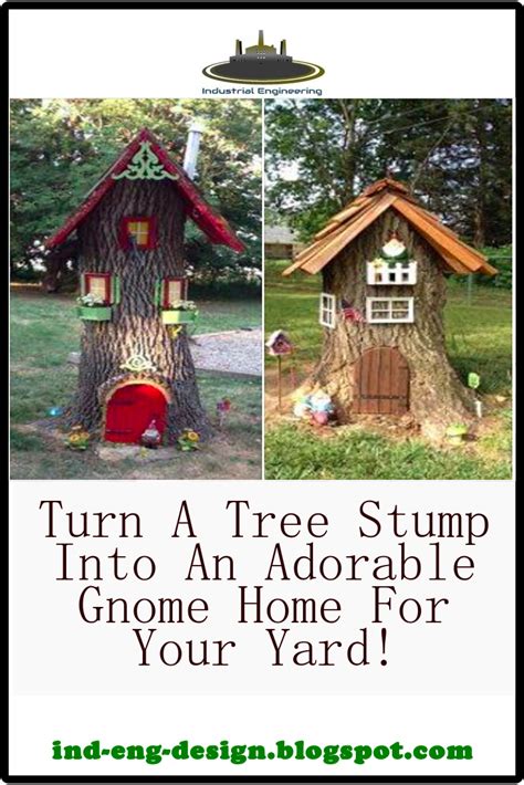 Turn A Tree Stump Into An Adorable Gnome Home For Your Yard Magone