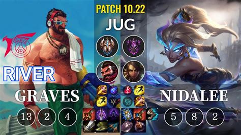 TLN River Graves Vs Nidalee Jungle KR Patch 10 22 YouTube