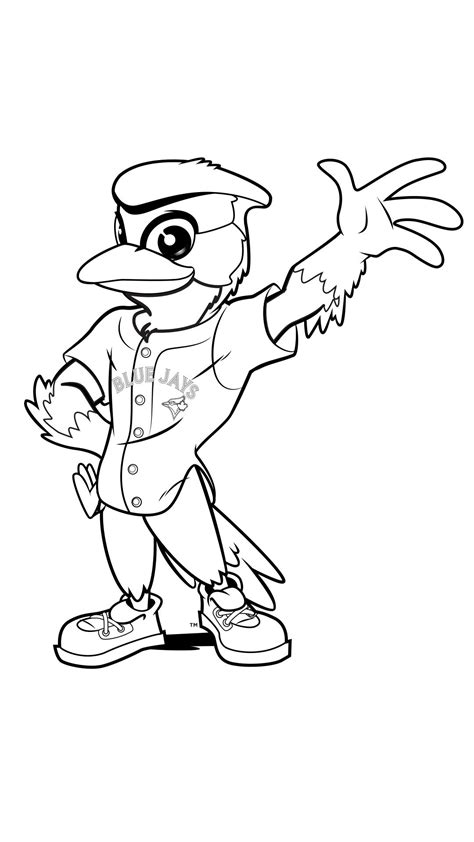 Phillies Baseball Mascot Coloring Page Coloring Pages