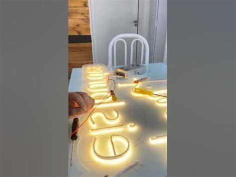 Letreiro De Led Como Fazer - Como fazer letreiro de led neon - YouTube