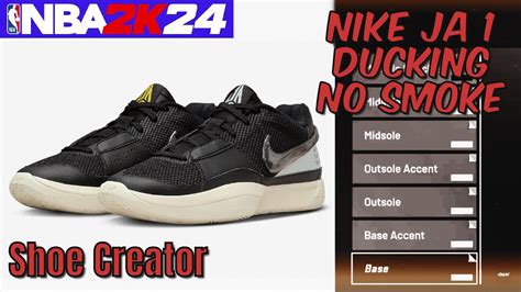 How To MAKE Nike Ja 1 We Ain T Ducking No Smoke In NBA 2K24 Shoe