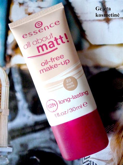 ESSENCE all about matt oil free makeup kreminė pudra matt nude