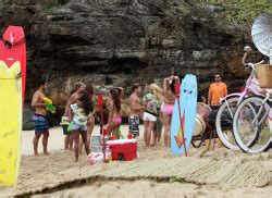 Tulisa Contostavlos Bikini Yellow Top Filming Music Video In Honolulu 30th July 2012 X52