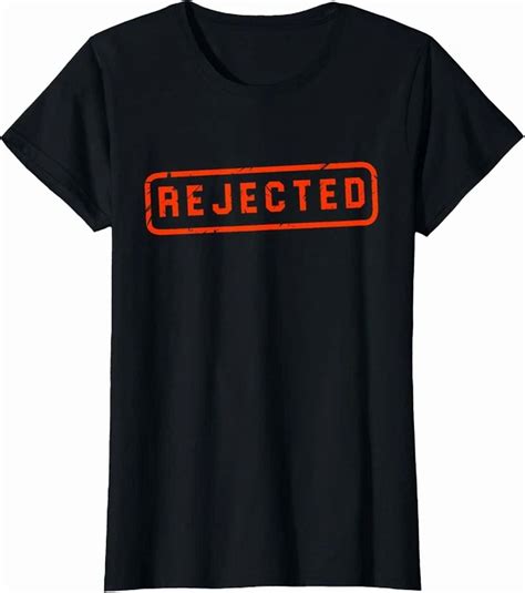 Hot Trending Kiraa Tee With Rejected Red Stamp Joke Casual T Shirt Walmart