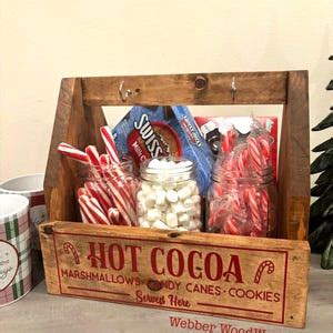 Hot Chocolate Caddy Hot Cocoa Caddy Gift Hot Chocolate Gift Caddy Hot Chocolate Gift Hot