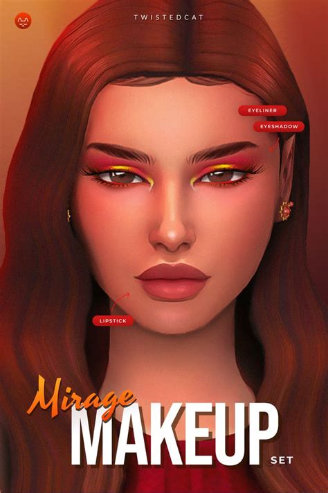 Mirage Makeup Set TwistedCat In 2024 Makeup Cc Sims 4 Cc Eyes