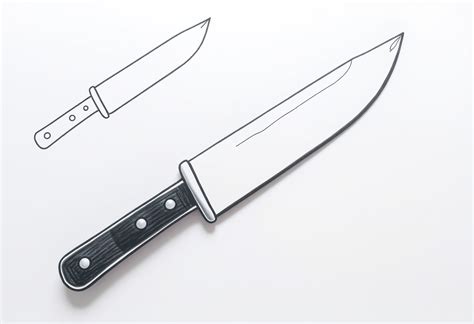 How To Draw Knife 5 Easy Step By Step Guide For Knife Drawing