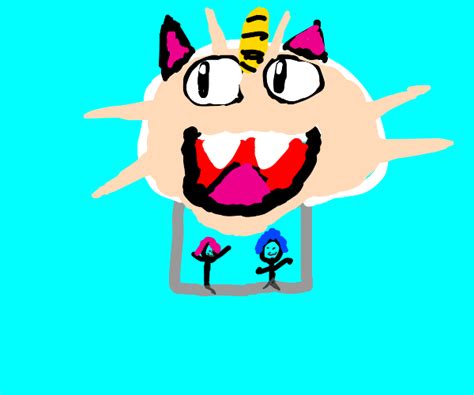 Meowth Hot Air Balloon Drawception
