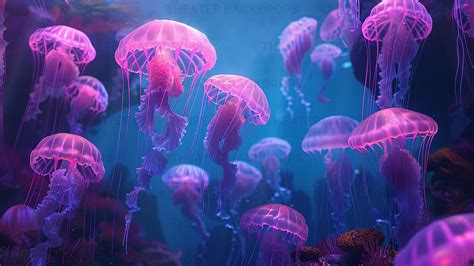 Finding Nemo Theater Backdrop Set Of 6 Stage Scenery Background Ocean