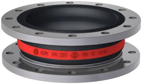 Elaflex Rubber Expansion Joint Red Band Type ERV R DN250 L 130 Mm