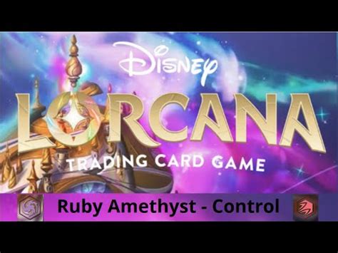 Disney Lorcana TCG Amethyst Ruby Control Pixelborn YouTube