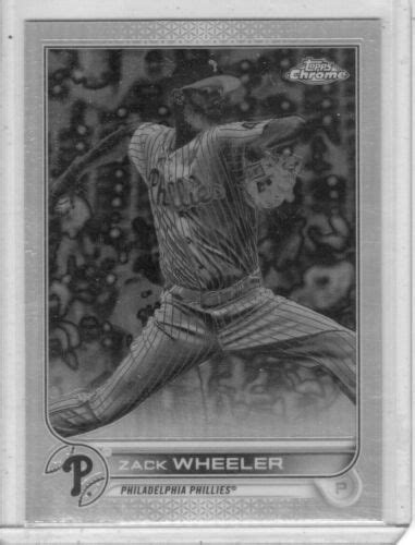 2022 Topps Chrome Negative Zack Wheeler 207 Philadelphia Phillies