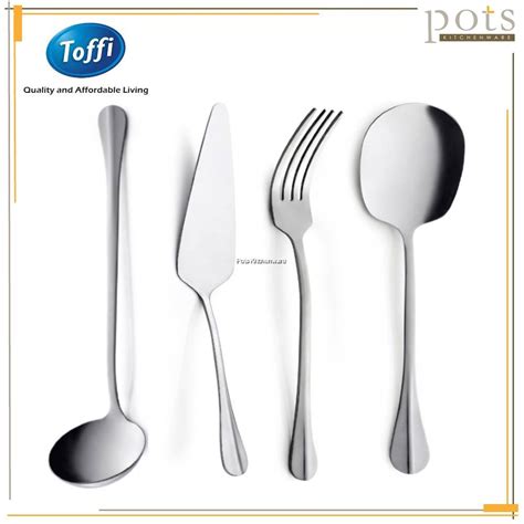 toffi large size stainless steel heavy duty serving utensils square