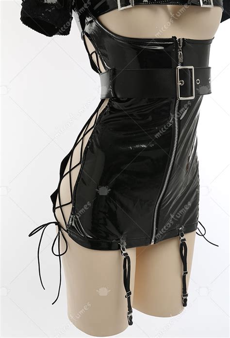 Halloween Sexy Nurse Costume Lace Up Nurse Lingerie Dress Outfit