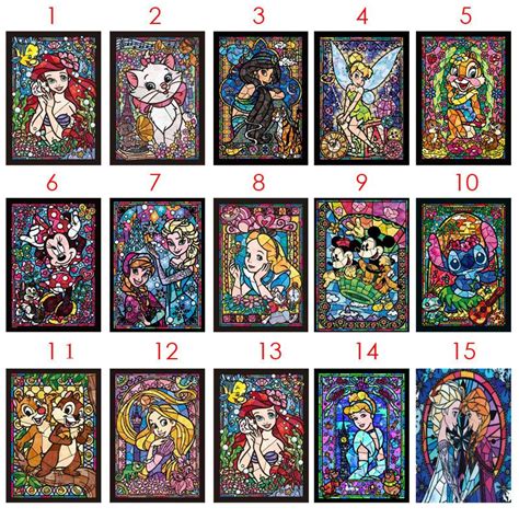 Pin By Gingergurl On Diamond Painting Kits Disney Stained Glass