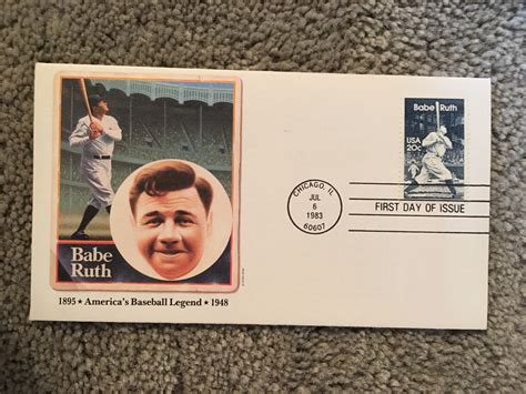 Lot Detail Babe Ruth First Day Issue Envelope Stamp