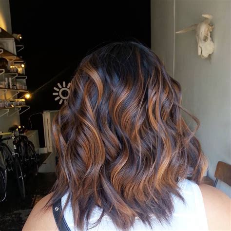 Stunning Cinnamon Balayage For Layered Espresso Brown Hair Hair