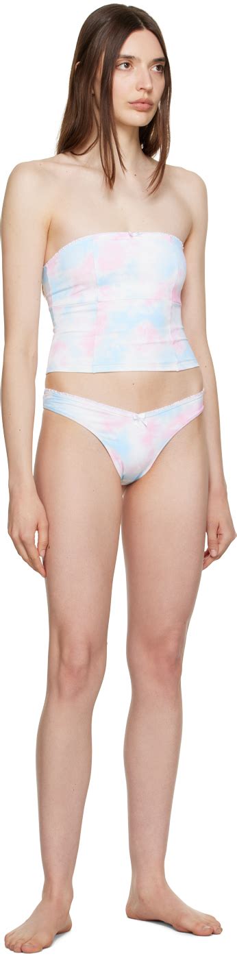 Frankies Bikinis SSENSE Exclusive Multicolor Peace Enzo Bikini