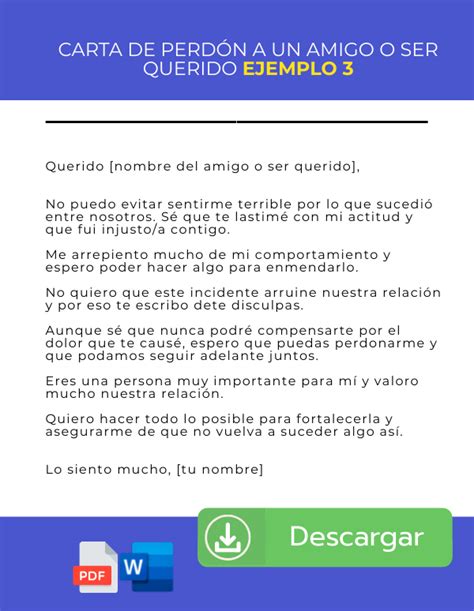 Cartas De Perdón Por Mi Actitud 12 Ejemplos Para Descargar