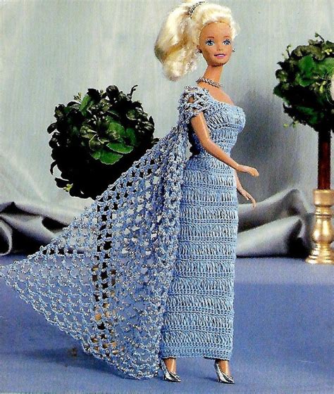 Barbie Evening Gown Crochet Patterns Download Pdf Barbie Etsy