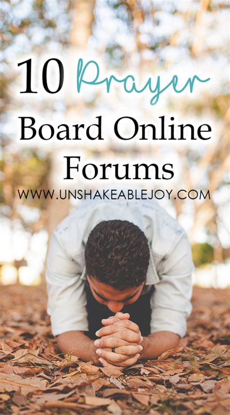 prayer board  forums unshakeable joy