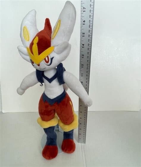 Cinderace Plush Toy Pokemon Posable Stuff Toy Ebay