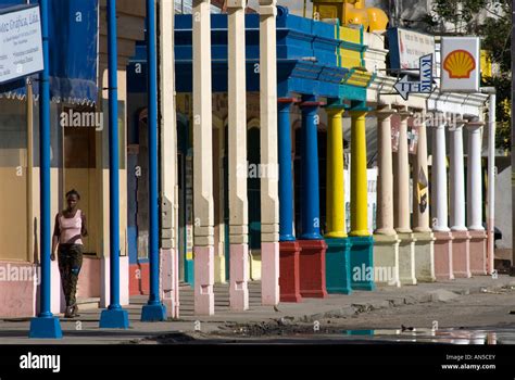 Colonial Architecture Beira Mozambique Stock Photo Alamy