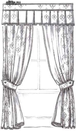 шторы декорированные кантом | Дизайн занавеса, Красочные шторы, Ламбрекен