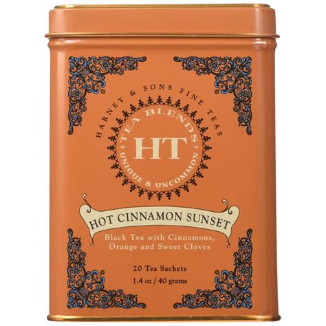 Harney Sons Hot Cinnamon Sunset Tea Sachets Oz Premium