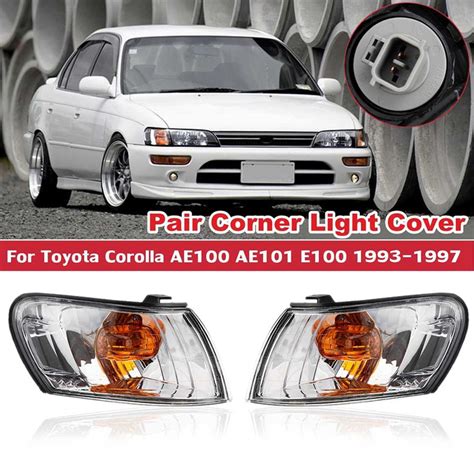 Pair Car Front Corner Lamp Light For Toyota Corolla Ae Ae E