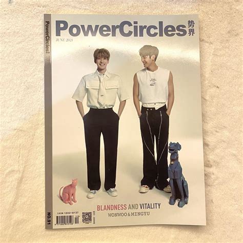 Mingyu Wonwoo Powercircles Magazine Hobbies And Toys Memorabilia
