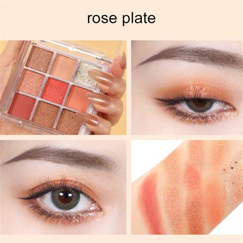 Jual Cod Eyeshadow Palette Waterproof Matte Glitter Shimmer Korea Warna Pigmented Nude Pink