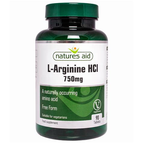 L-Arginine HCl 750mg 90's: The Natural Dispensary