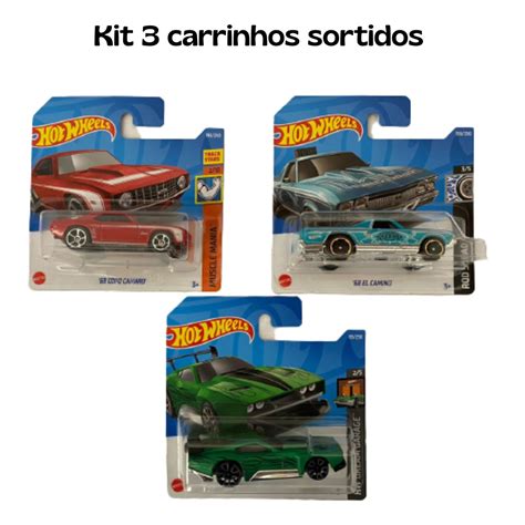 Kit Carrinhos Hot Wheels Sortidos Mattel Miniatura Colecionaveis Shopee Brasil